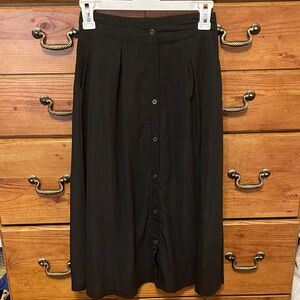 Good Luck Gem Black Midi Skirt